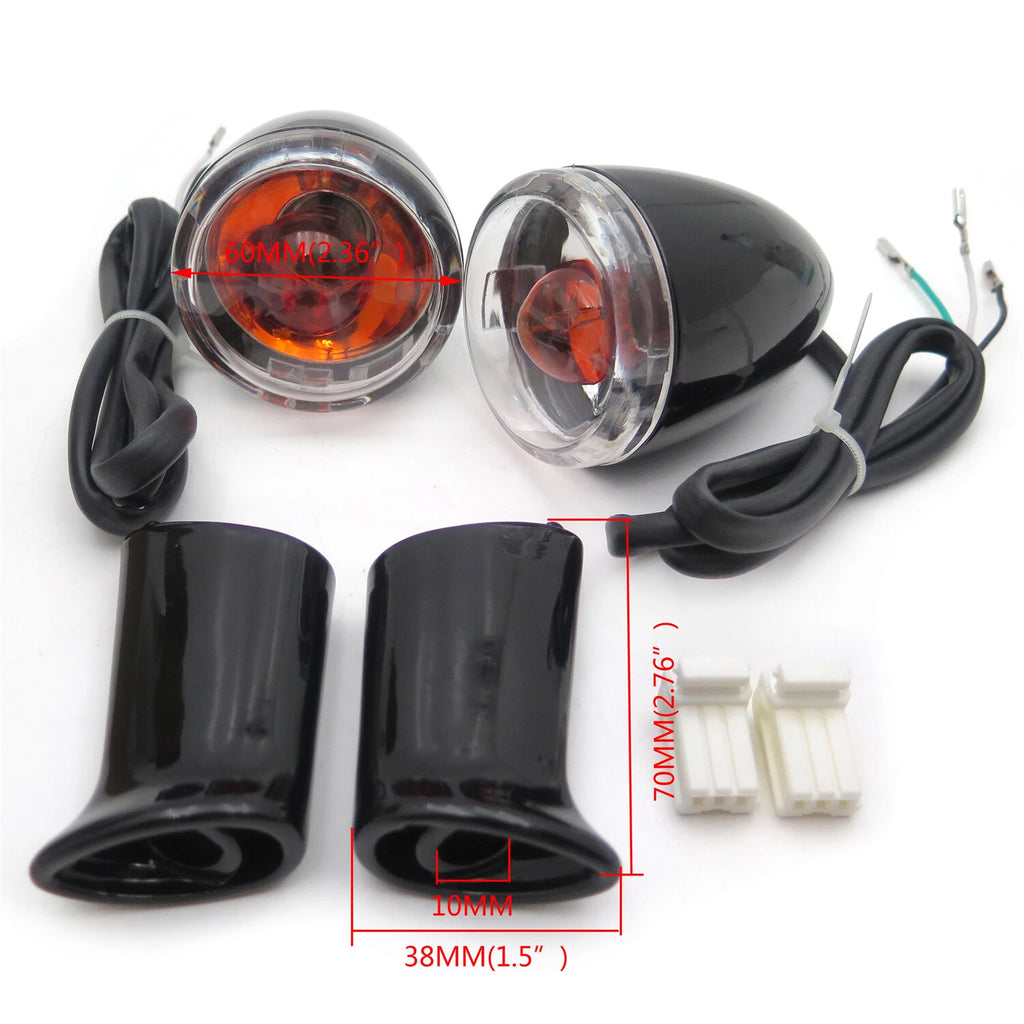 Black Rear Turn Signal Indicator Light for Harley XL883 1200 Sportster (1992–2016)