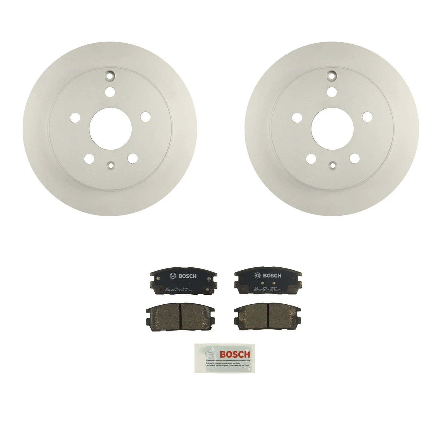 Bosch QuietCast Rear Rotors & Ceramic Disc Brake Pad Kit for Equinox Terrain (2010–2017)