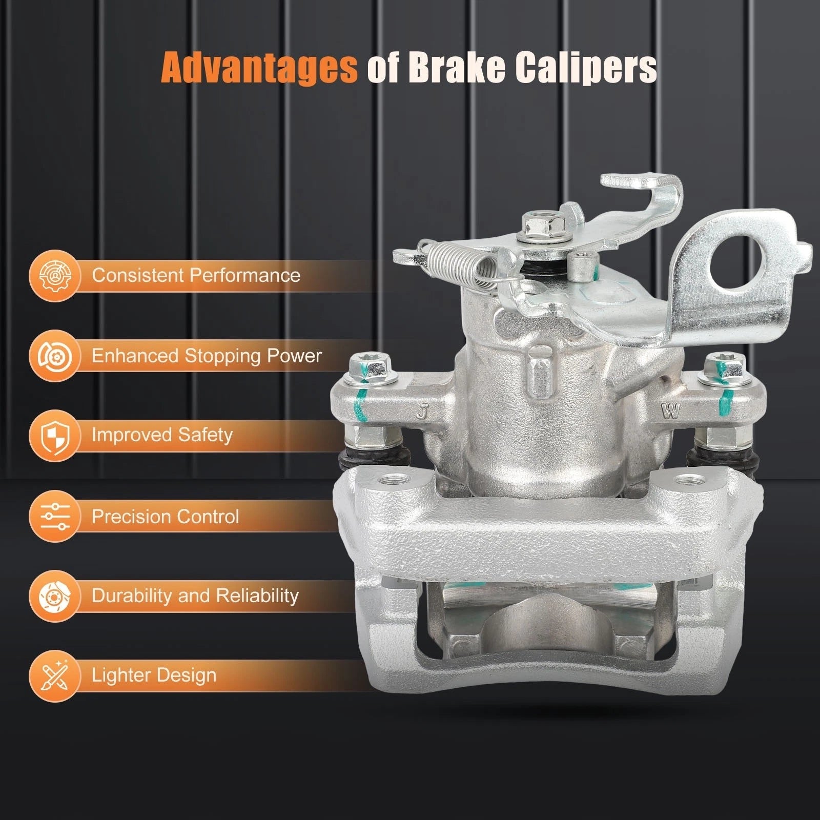 Rear Left Brake Caliper with Bracket for Toyota Corolla (2014-2019)