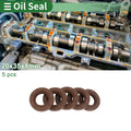 Oil Seal FKM Rubber 20x35x8mm for Various Models (5 Pcs)