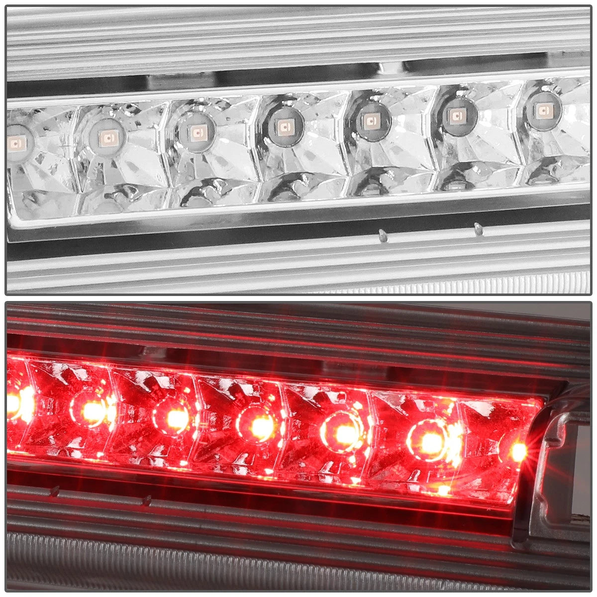 Full LED 3rd Third Tail Brake Light for Dodge Nitro (2007–2012) Chrome