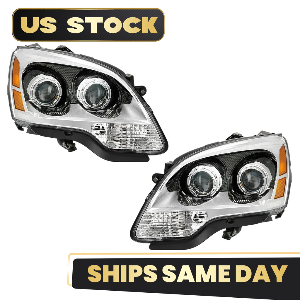 Projector Halogen Headlights for GMC Acadia (2007–2012) - Pair