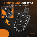 CNC Wide Foot Pegs for Harley Iron 883 2009–2017 (Rotating MX Chopper Bobber)