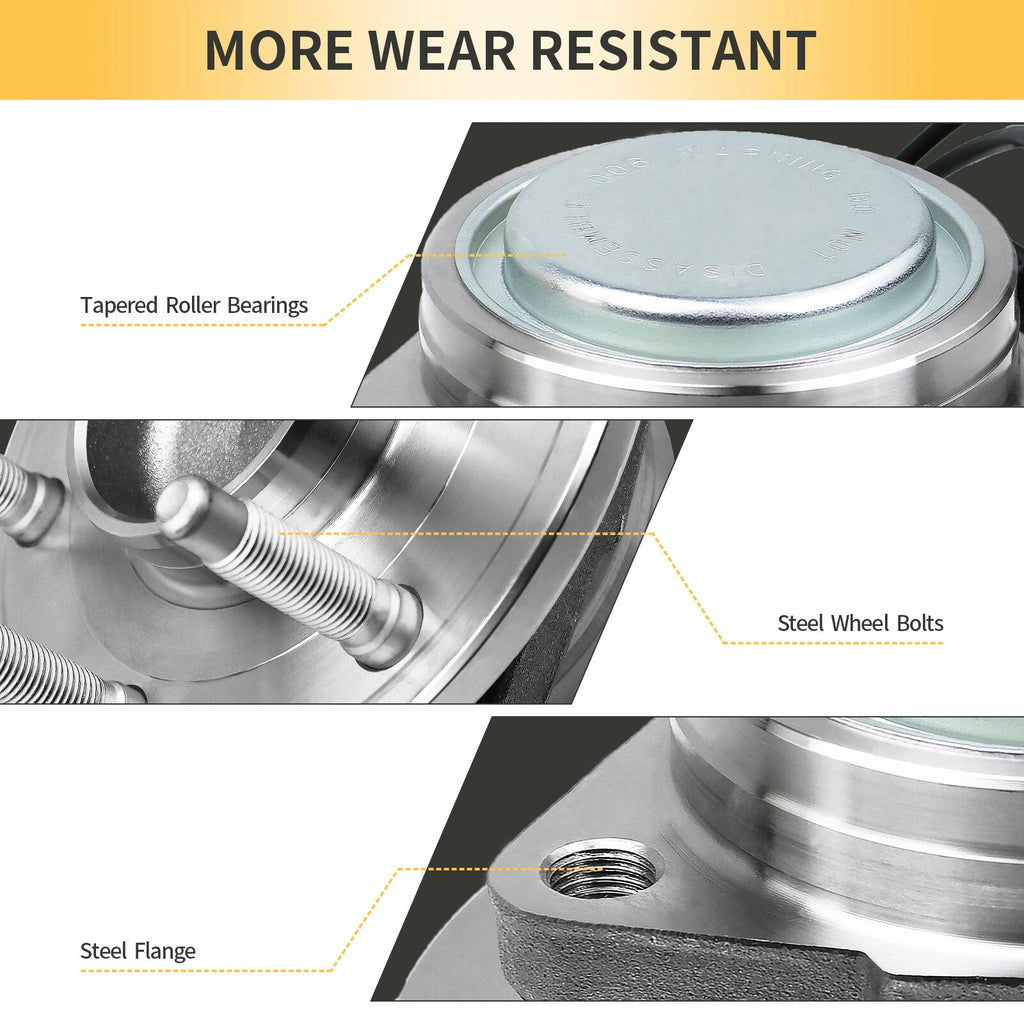 Front Wheel Bearing and Hubs for Chevrolet Avalanche Silverado 1500 (2007-2013)