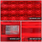 Set of 2 Full LED Tail Brake Light Lamps for Chevy Silverado 1500 2500 (2007–2014)