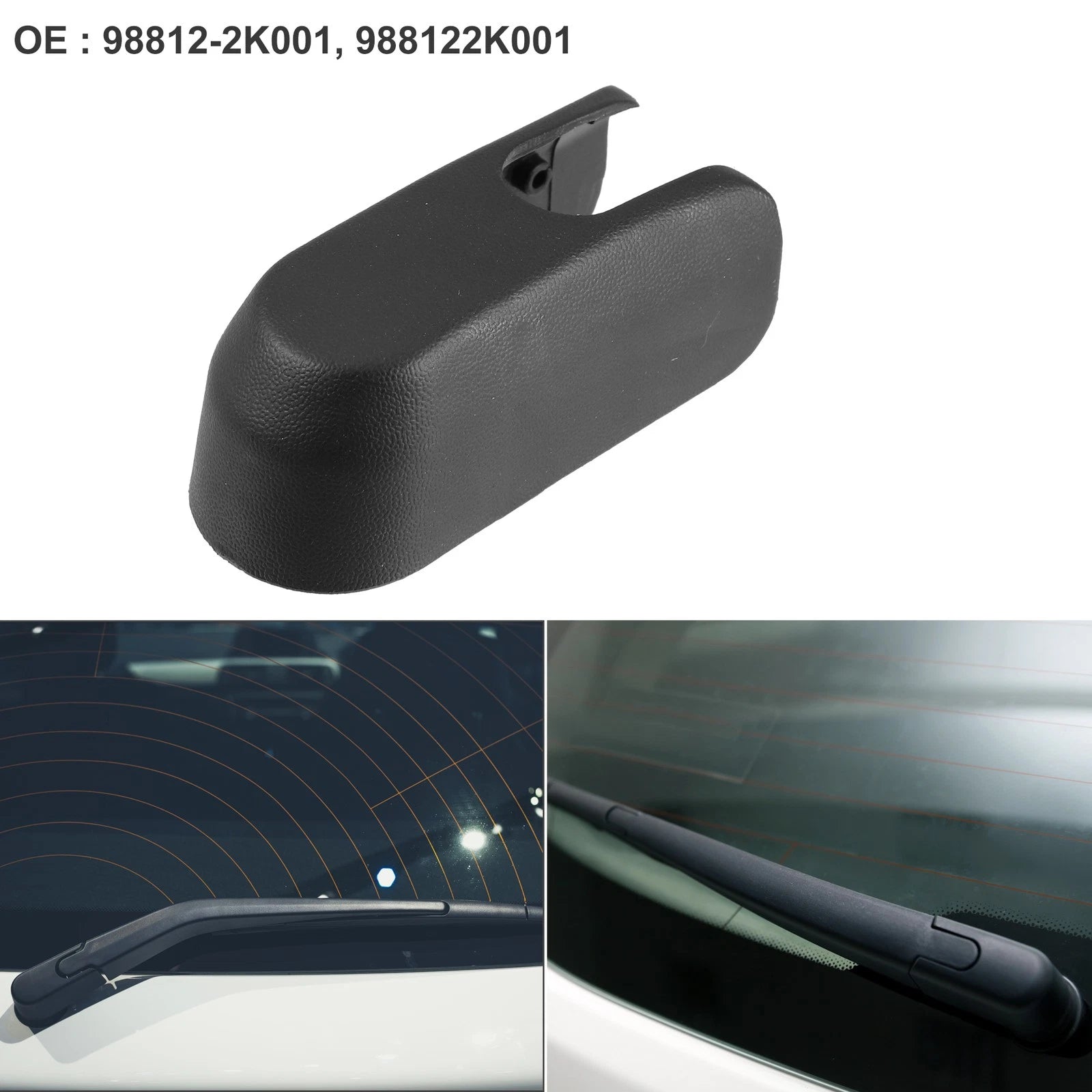 Rear Windshield Wiper Arm Cover Cap 98812-2K001 for Kia Soul (2012–2021)