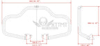 Chrome Engine Guard Highway Crash Bar for Harley Dyna (2012–2017)