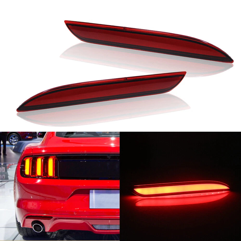 Rear Red LED Brake/Turn/Tail Light Kit for Ford Mustang (2015–2017)
