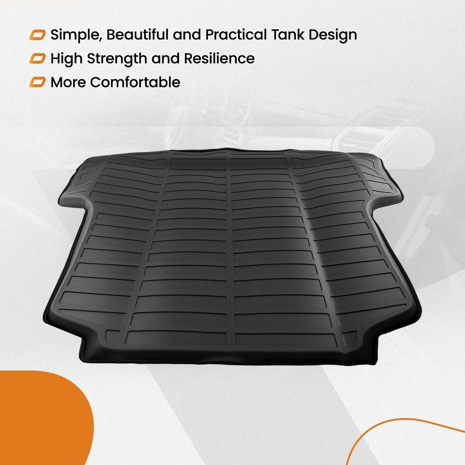 Cargo Liner Tray for Nissan Altima Sedan (2019–2024) TPE Waterproof Black