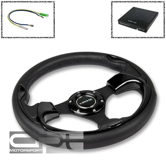 NRG 320MM 6-Hole Racing Steering Wheel for Universal Fit (No Specific Years)