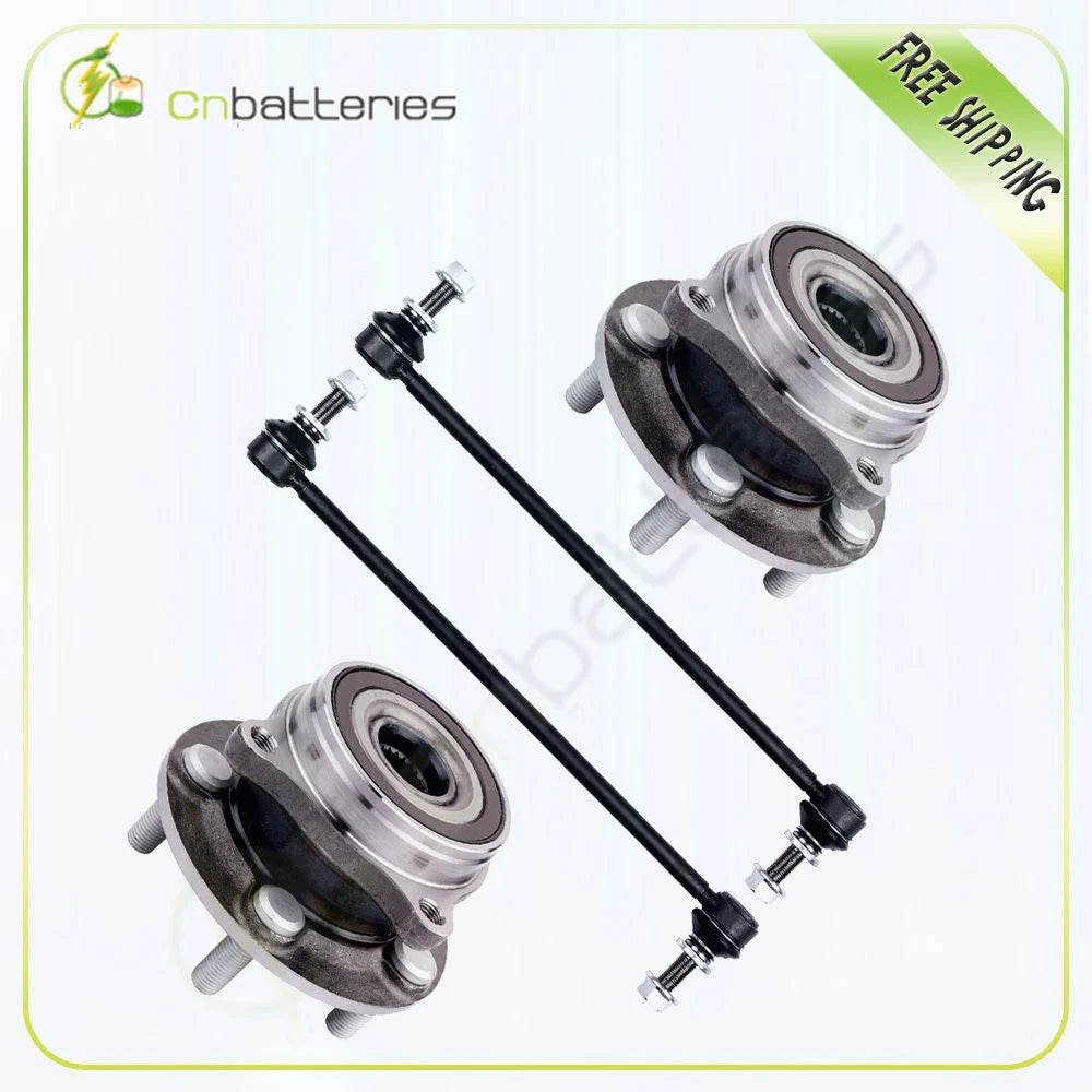 4X Front Wheel Hub & Bearing Sway Bar Link for Toyota Prius (2012–2015), Lexus CT200h (2011–2017)