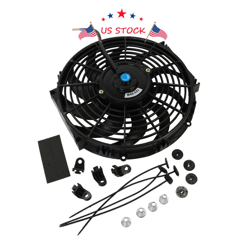 12" Electric Radiator Cooling Fan Kit for Universal Fit (12V)