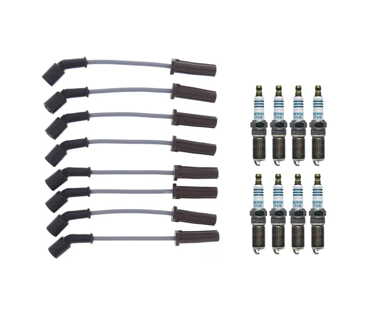 Denso Wire Set & 8 Iridium Power Spark Plugs for Chevy GMC 6.2 5.3 V8 (2010–2023)