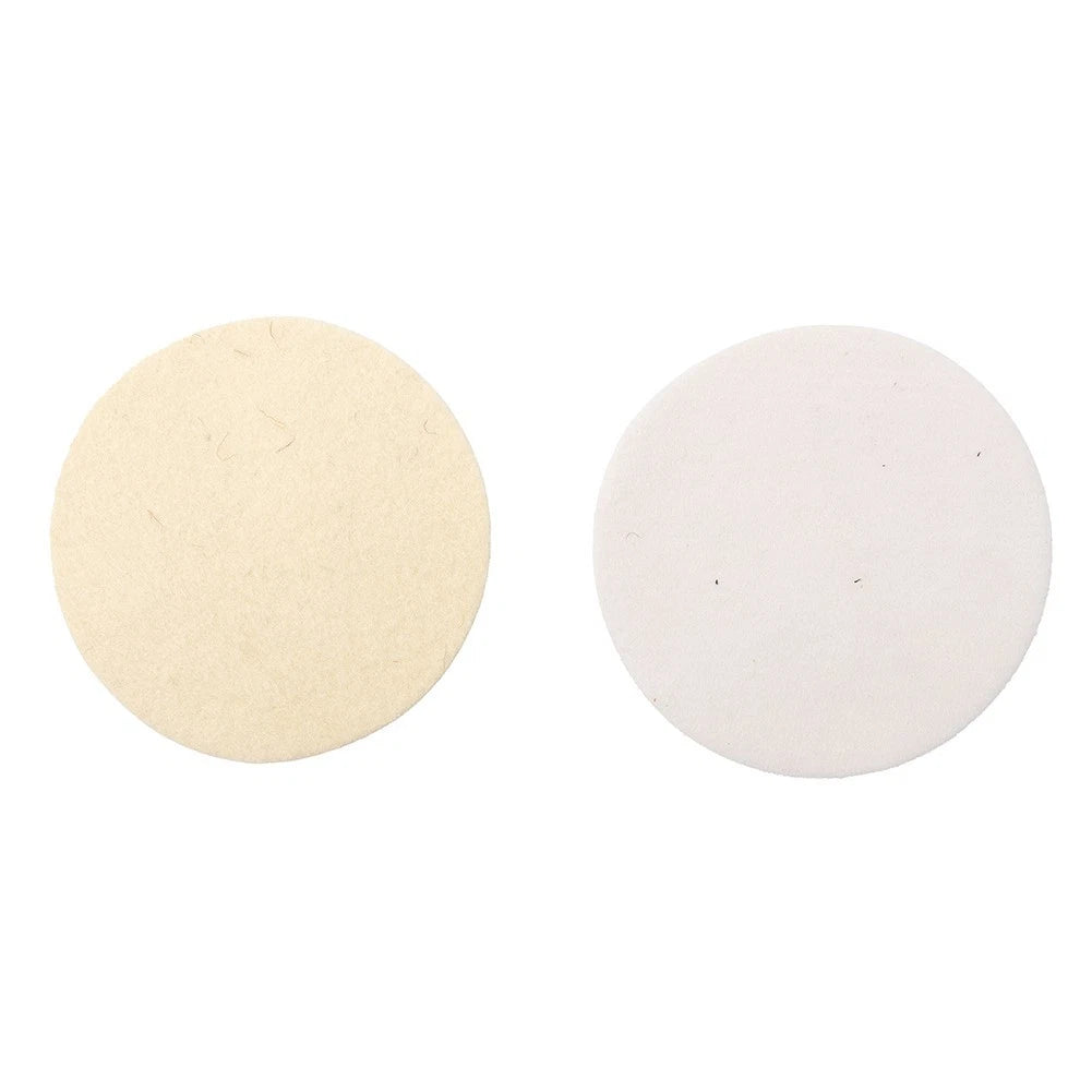 2X Wool Felt Polishing Pads for Marble Furniture Wood Products