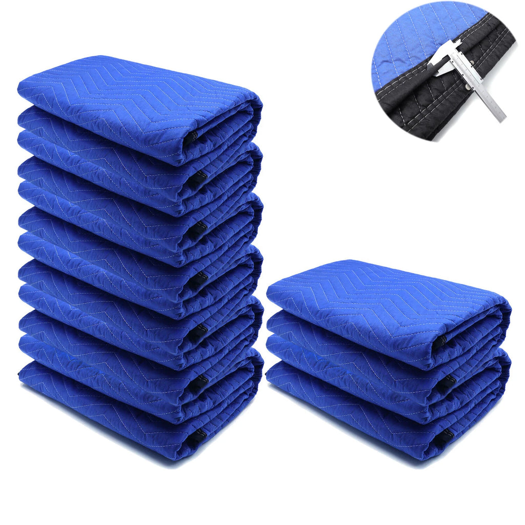 8PC Extra Thick Furniture Moving Packing Blankets for Shipping