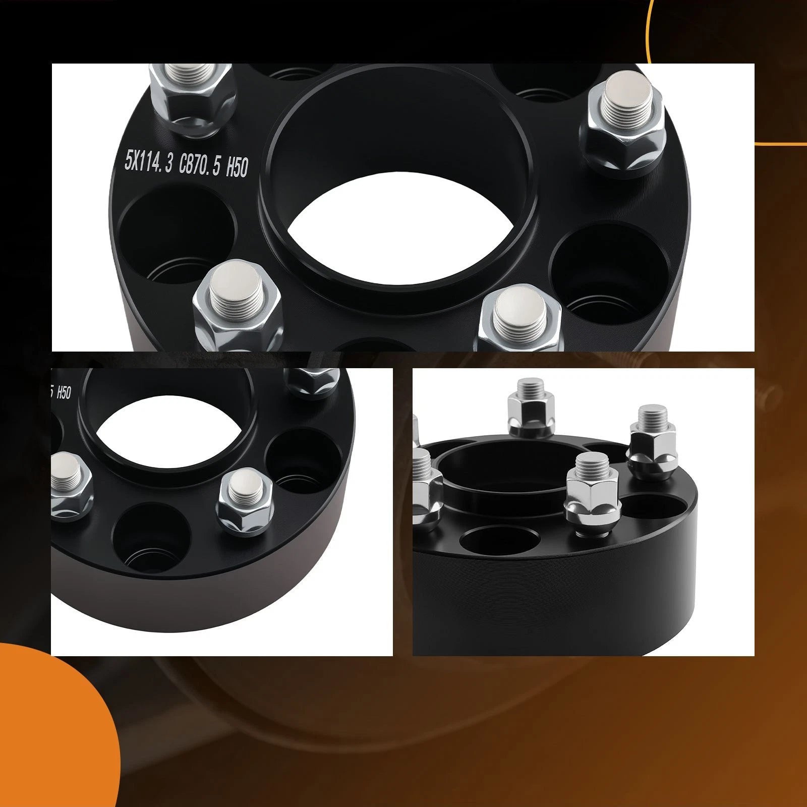 Set of 2 Wheel Spacers for Ford Mustang/Crown Victoria/Edge (1964–2014)
