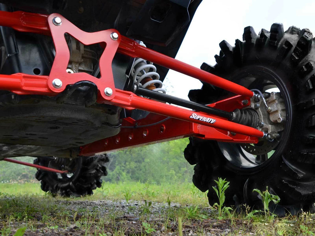 SuperATV Rear Trailing Arms for Polaris RZR XP 1000 (2014–2023) - Red