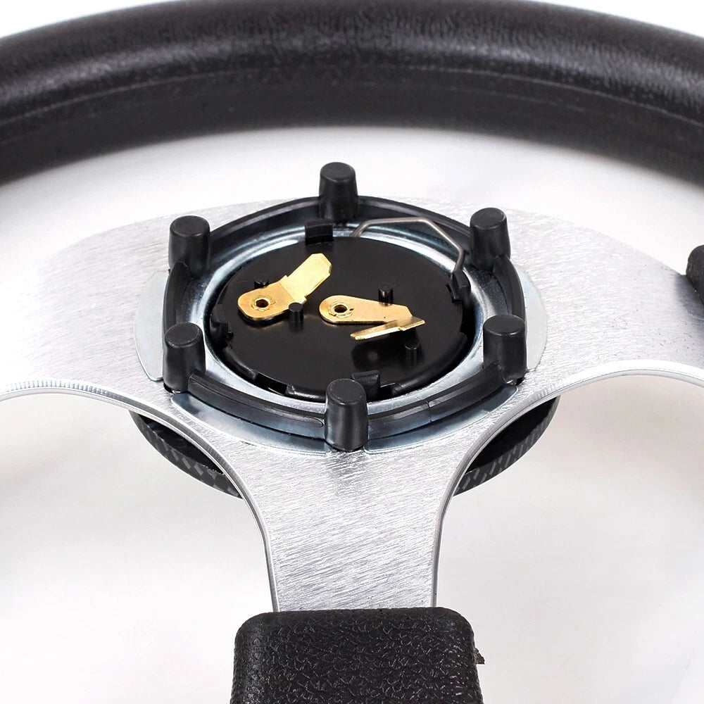 Universal 6 Holes Black Center Cap Horn Button for Steering Wheel (Universal)