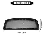 Front Grille Assembly for Dodge Ram 1500 2011-2012 Gloss Black