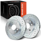 Front Drilled Brake Rotors for Chevrolet Malibu Buick LaCrosse Regal (2004–2020)