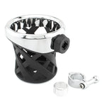New Chrome Motorcycle Drink Cup Holder 7/8"-1" Clamp for Harley