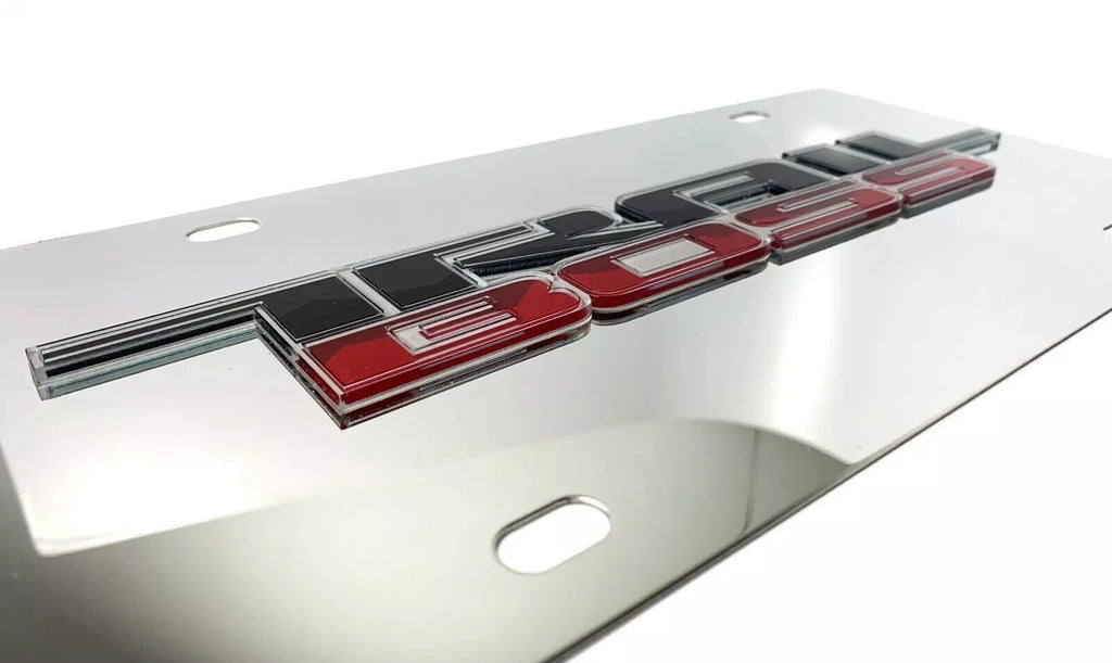 Chrome License Plate Emblem for Chevrolet Silverado Trail Boss (2019–2024)