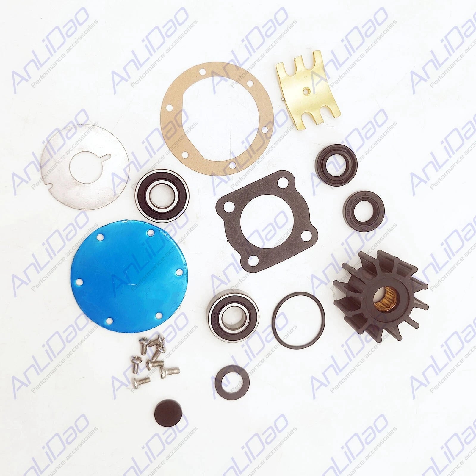 Jabsco Pump Impeller Gasket Seals Bearings Plates Repair Kit 5850-0001 for Jabsco
