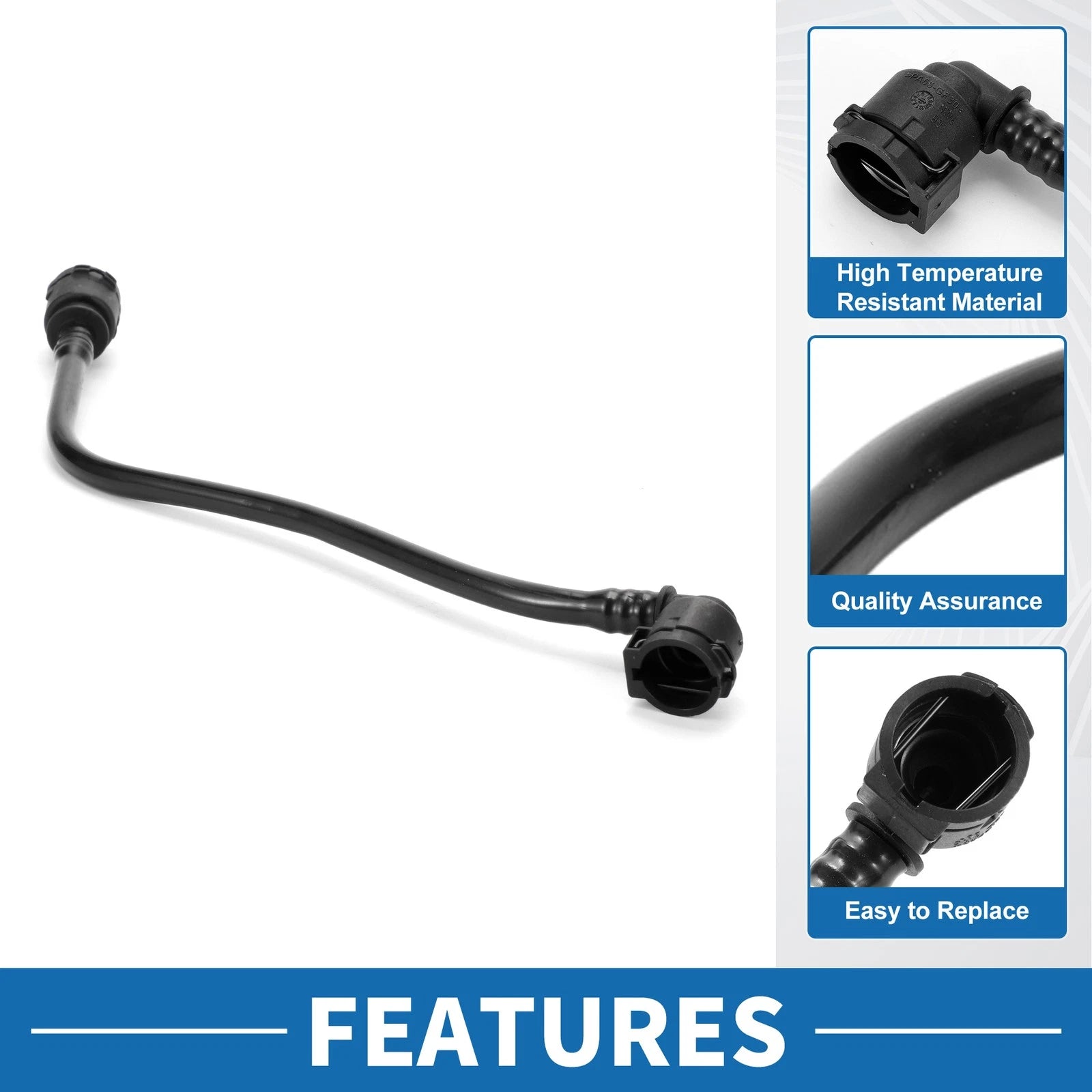 Radiator Hose No.17128678495 for BMW 840i (2020–2023) Plastic Black 1 Pc