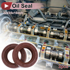 2X Oil Seal Rotary Shaft Seal FKM Rubber 22x35x10mm for Various Models