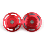 2X CNC Aluminum Frame Plug Cap Red for BMW S1000XR (2015–2020)