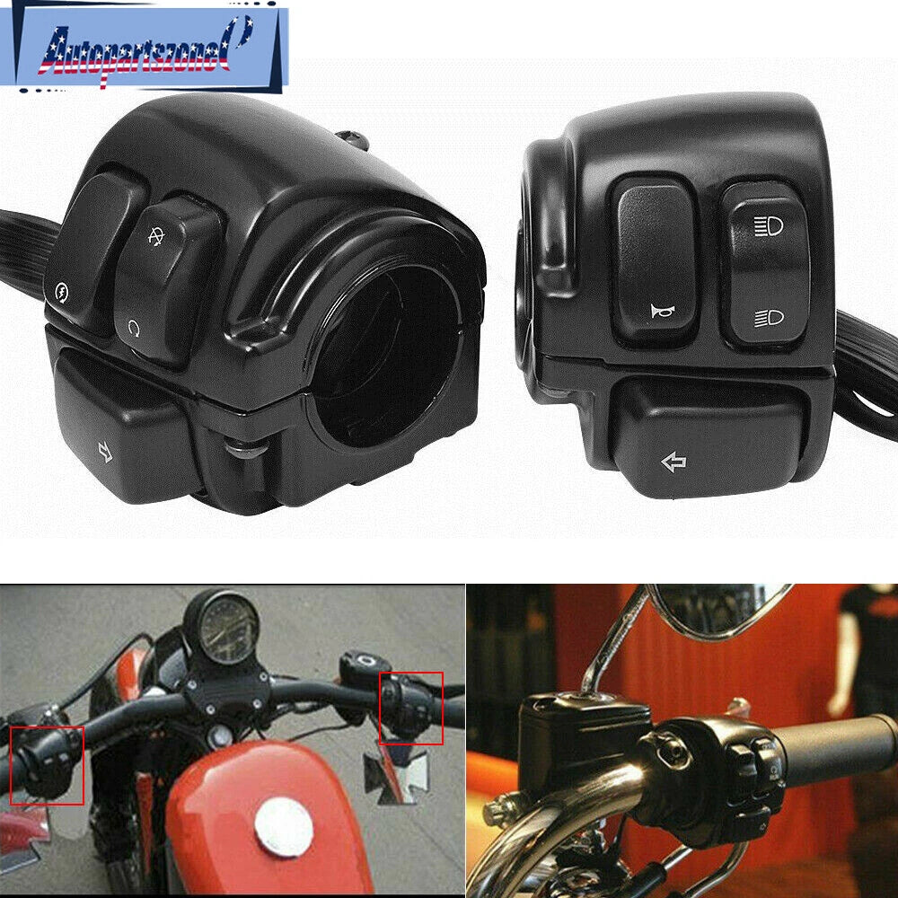 1" Handlebar Control Switch Housing Wiring Harness for Harley Dyna (1996–2012)