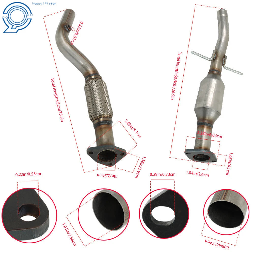 Rear Catalytic Converter for Chevrolet Cruze 1.4L (2011–2016) Turbo