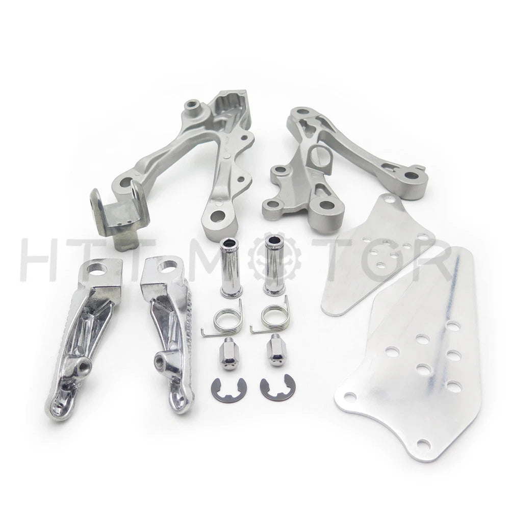 Front Rider Foot Rest Pegs Brackets for Kawasaki ZX-6R (2009–2011)