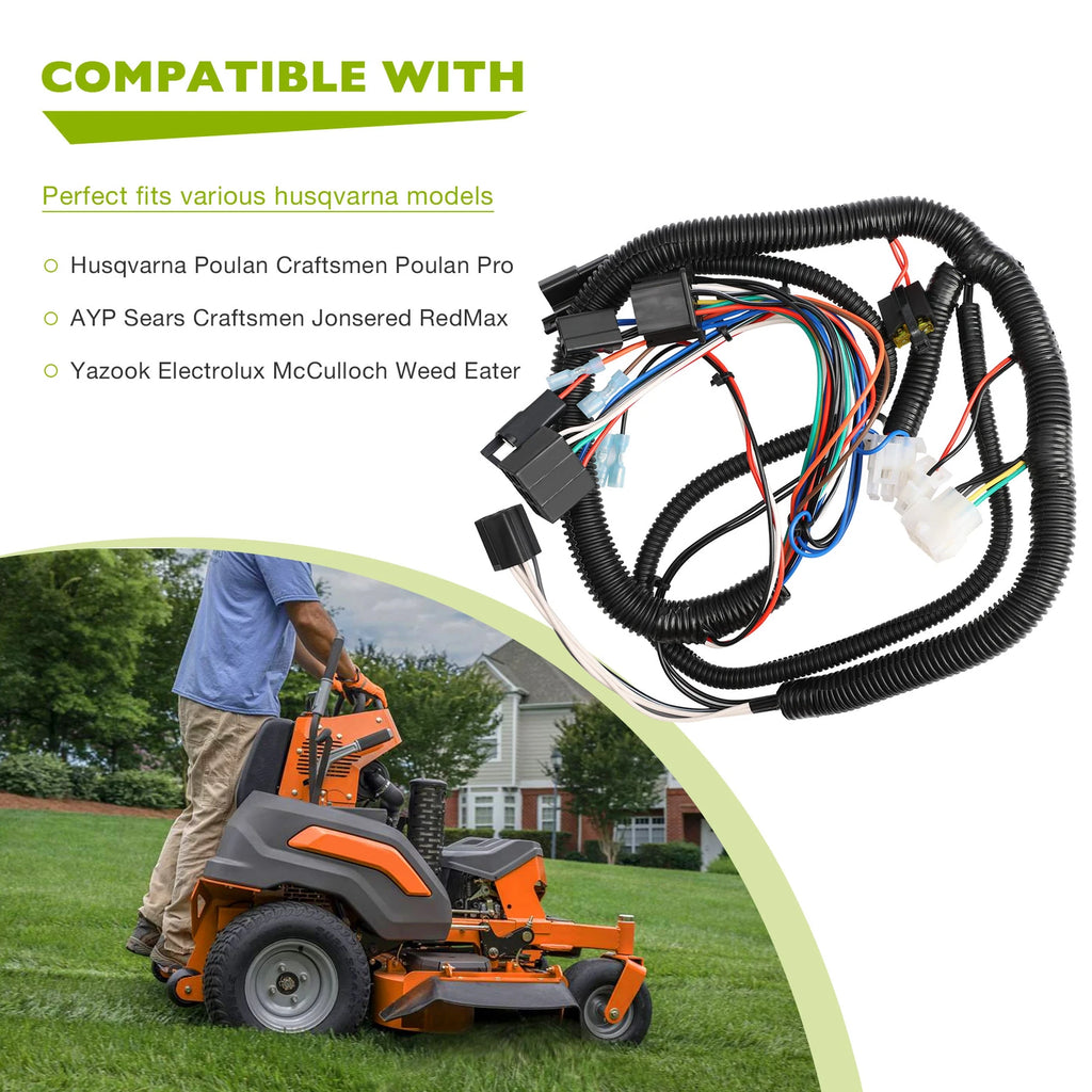 Ignition Wire Harness for Husqvarna GTH 2648, 2748GLS, 3052TF, LGT 2654