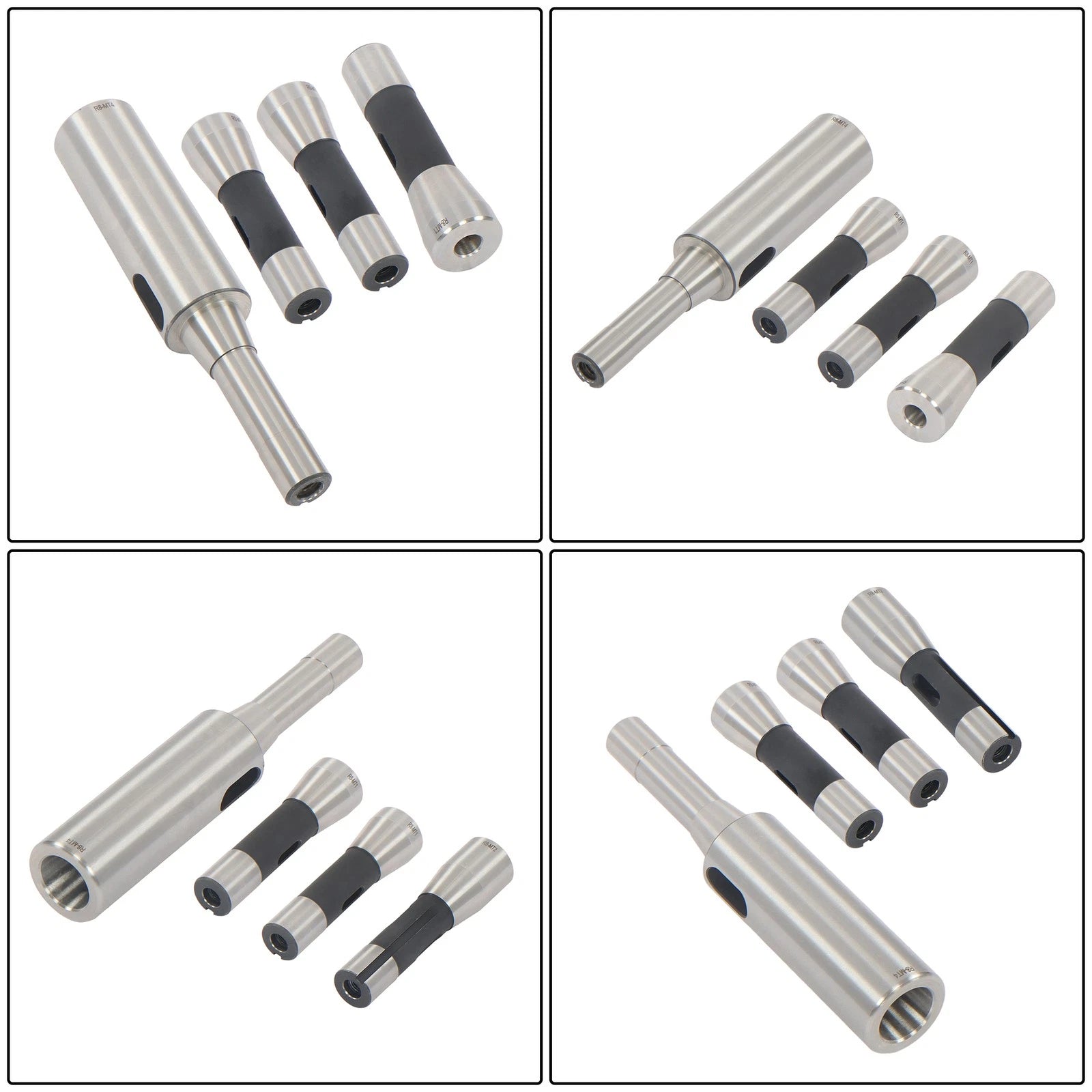 4 Pc R8 Shank Set for 1MT 2MT 3MT 4MT (Industrial) 49695
