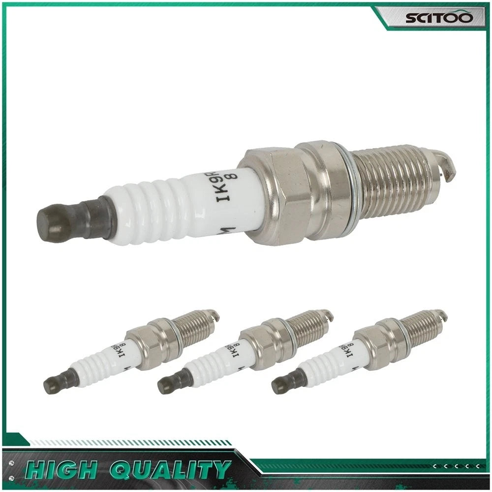 Set of 4 Iridium Spark Plugs for Fiat 500 (2012–2017) & Jeep Renegade (2015–2018)