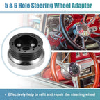 5 & 6 Hole Billet Steering Wheel Hub Adapter for Chevy GM (Year Range)