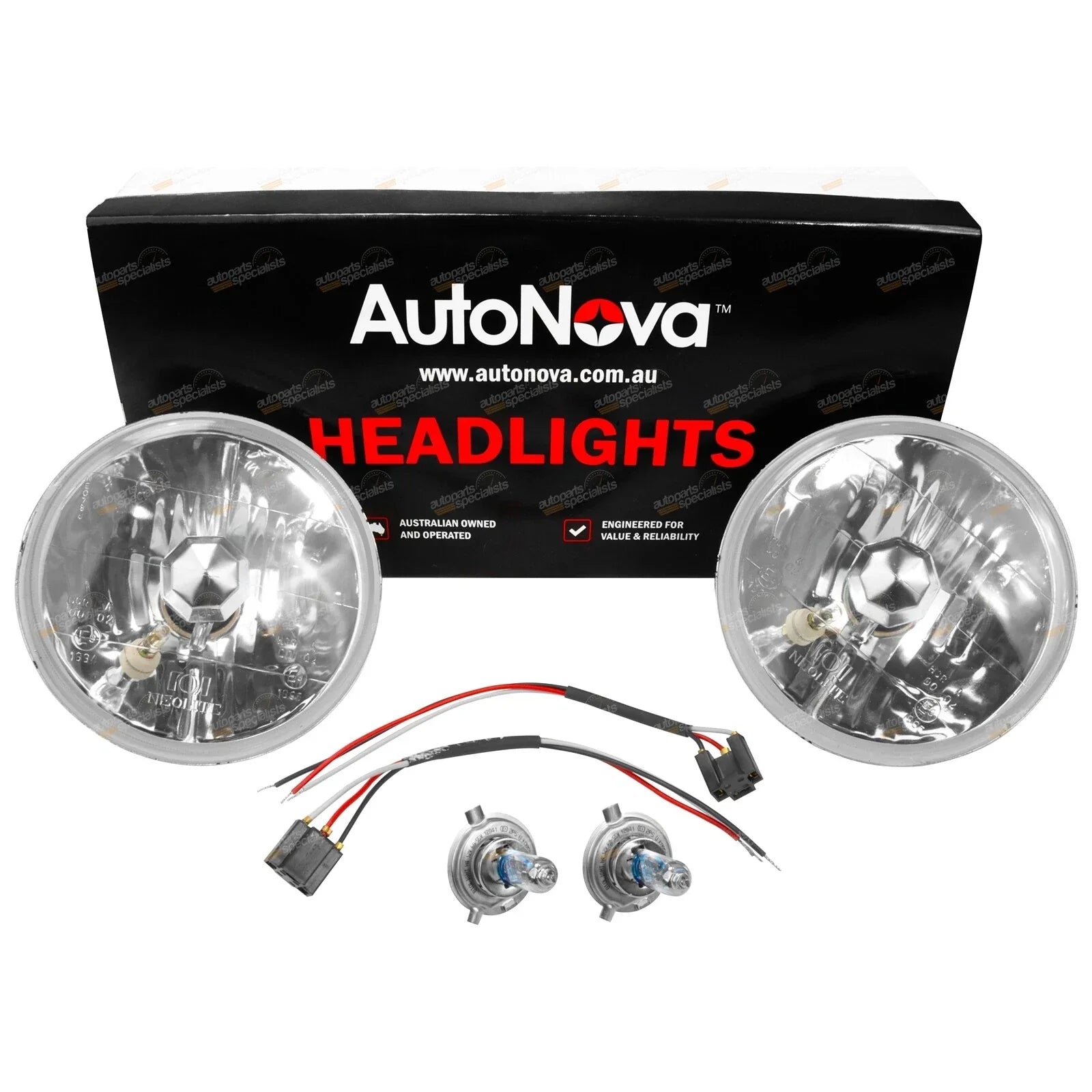 Halogen 7-in Headlight Conversion Kit Seal Beam for Mazda MX-5 (1989-1997)
