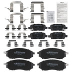Set of 4 Ceramic Brake Pads for Infiniti Q70 (2014–2019) / QX50 (2014–2015) D905