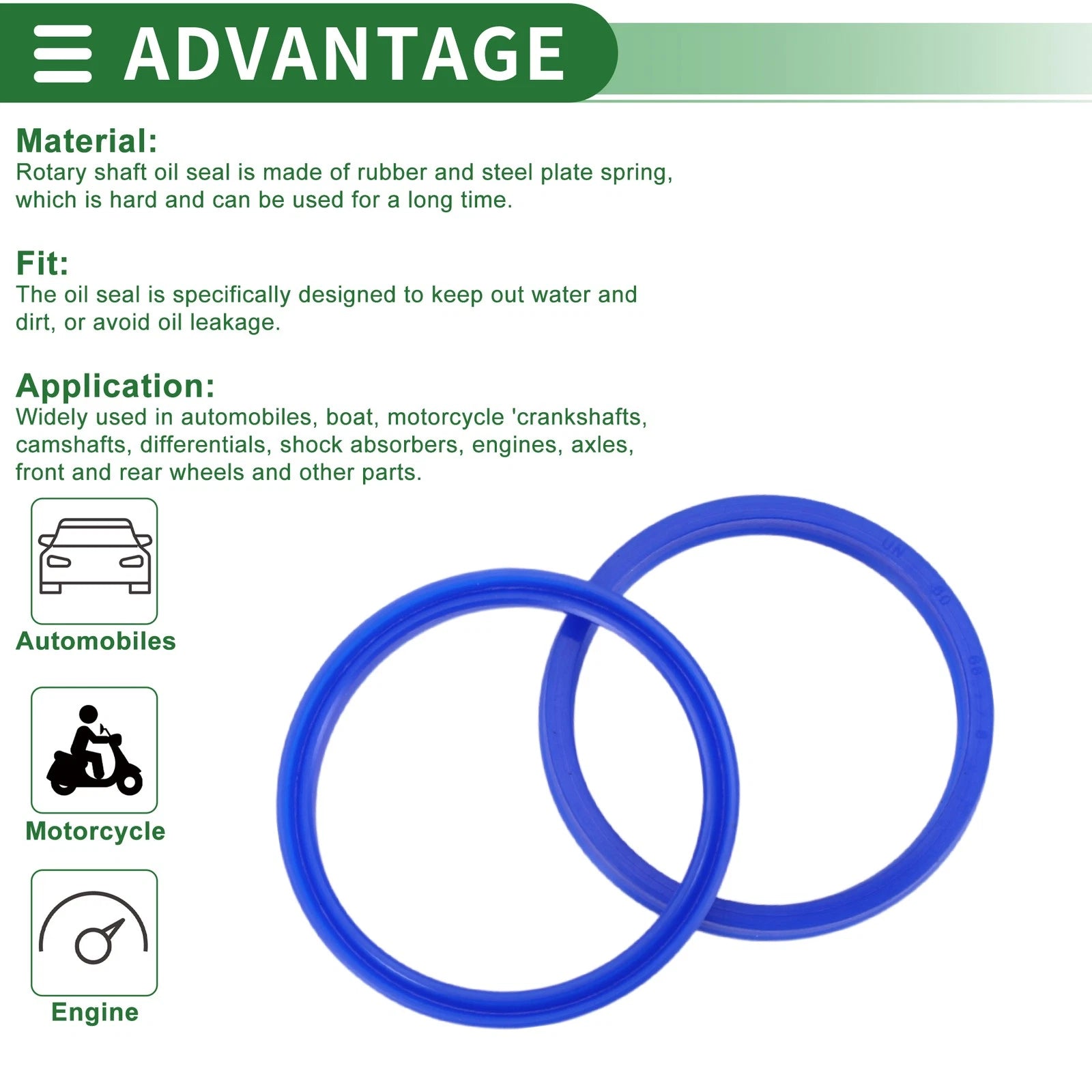 Set of 5 Oil Seal Rotary Shaft Seal 60x68x8mm for Various Models