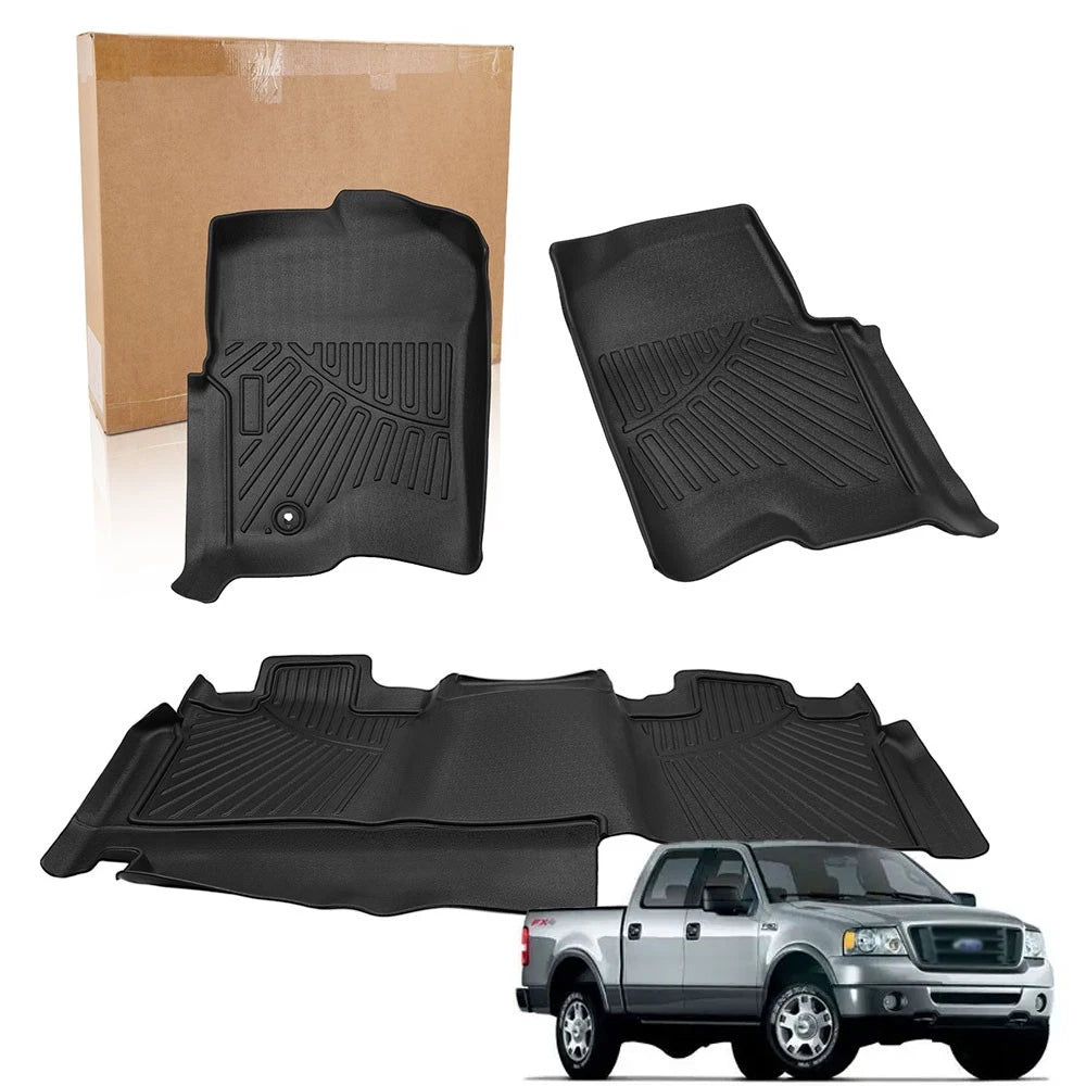 3D Molded Car Floor Mats for Ford F150 SuperCrew Cab (2004–2008)