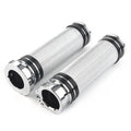Handlebar Hand Grips for Harley Sportster Dyna Softail Touring V-Rod (2000–2023) Chrome