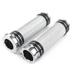 Handlebar Hand Grips for Harley Sportster Dyna Softail Touring V-Rod (2000–2023) Chrome
