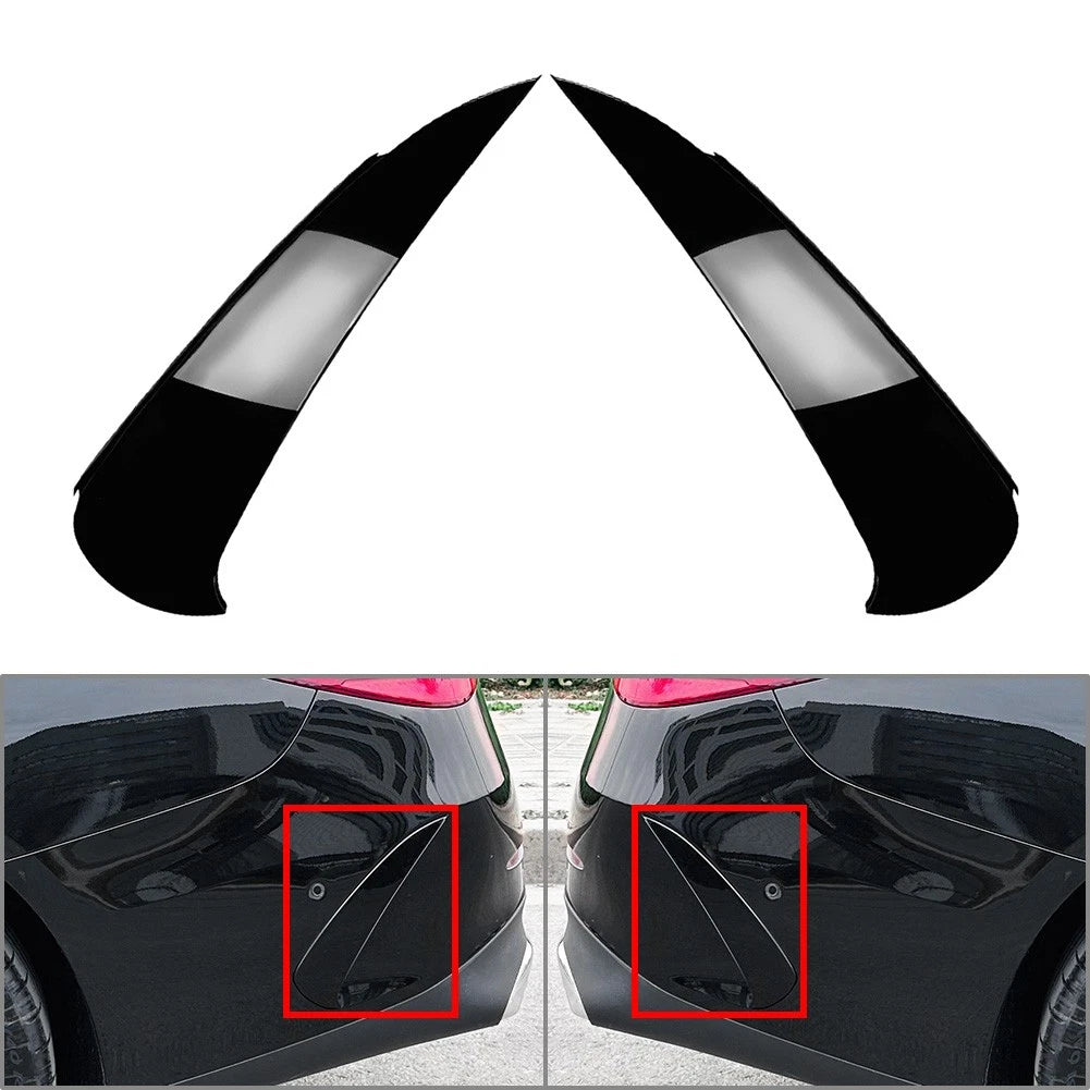 Rear Bumper Side Spoiler Black for Mercedes Benz E Class W214 (2024+)