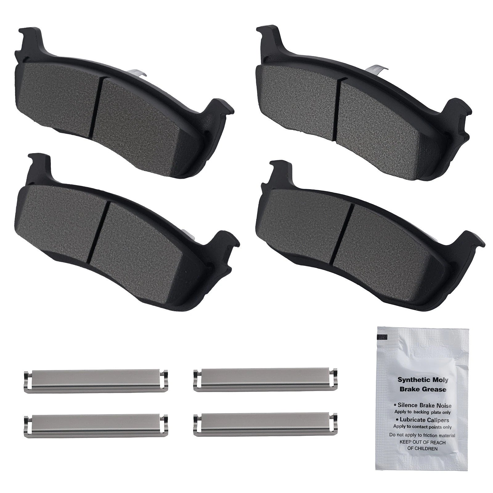 Rear Brake Pads Kit for Ford Expedition (1997–2002) Lincoln Town Car (2003–2011)