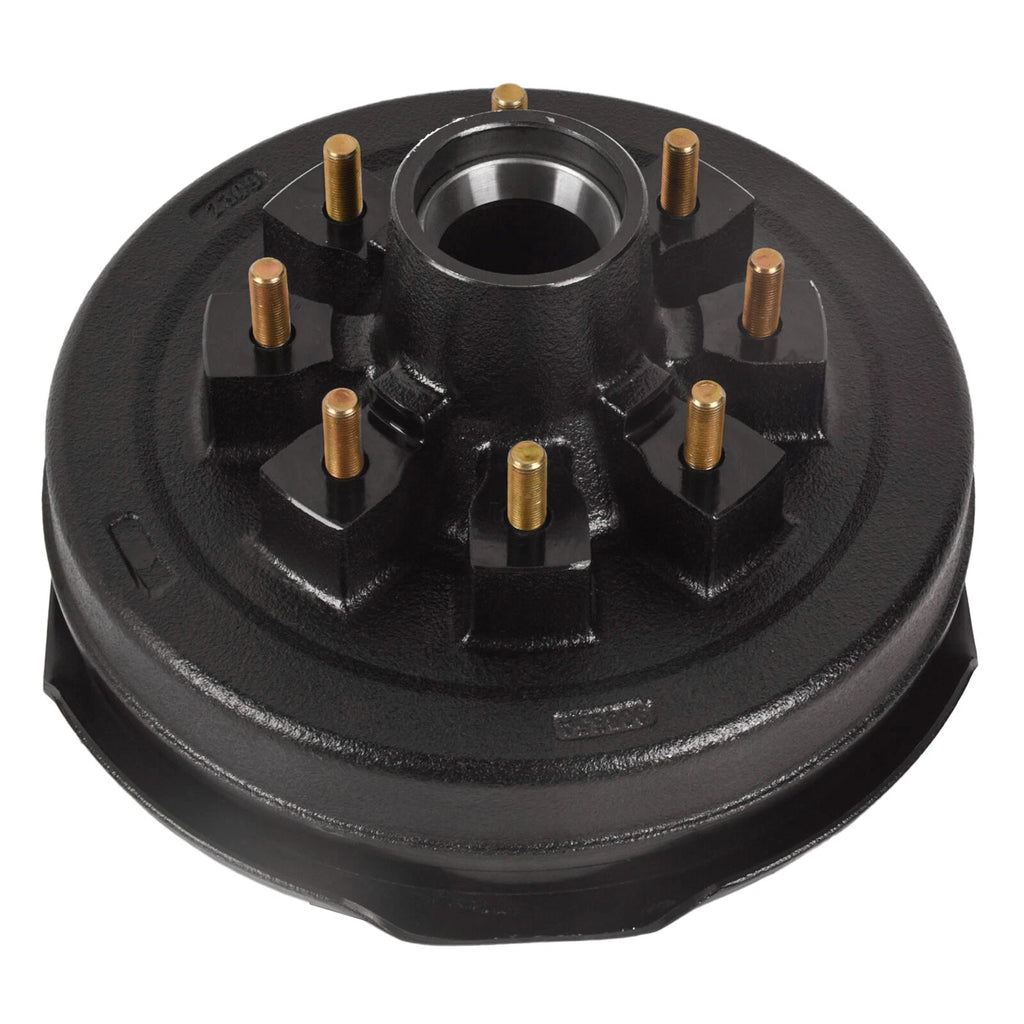 Set of 2 Trailer Hub Drum Kits with 12"x2" Brakes for 7000lb Axle