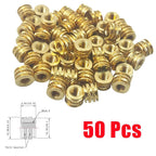 Set of 4 Brass Threaded Screw Inserts M3-0.5