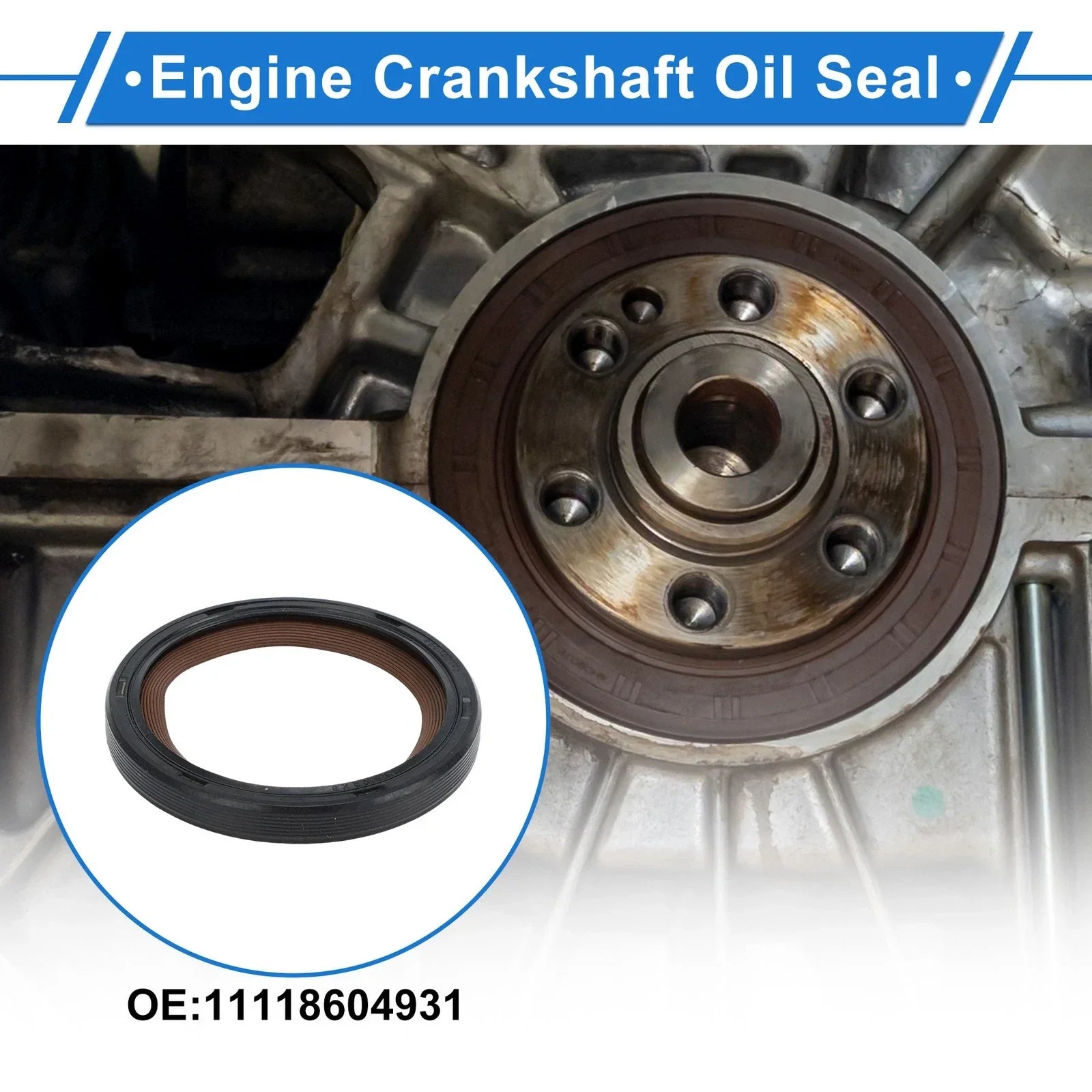 1 x Front Crankshaft Oil Seal for BMW X3 X5 Main Seal