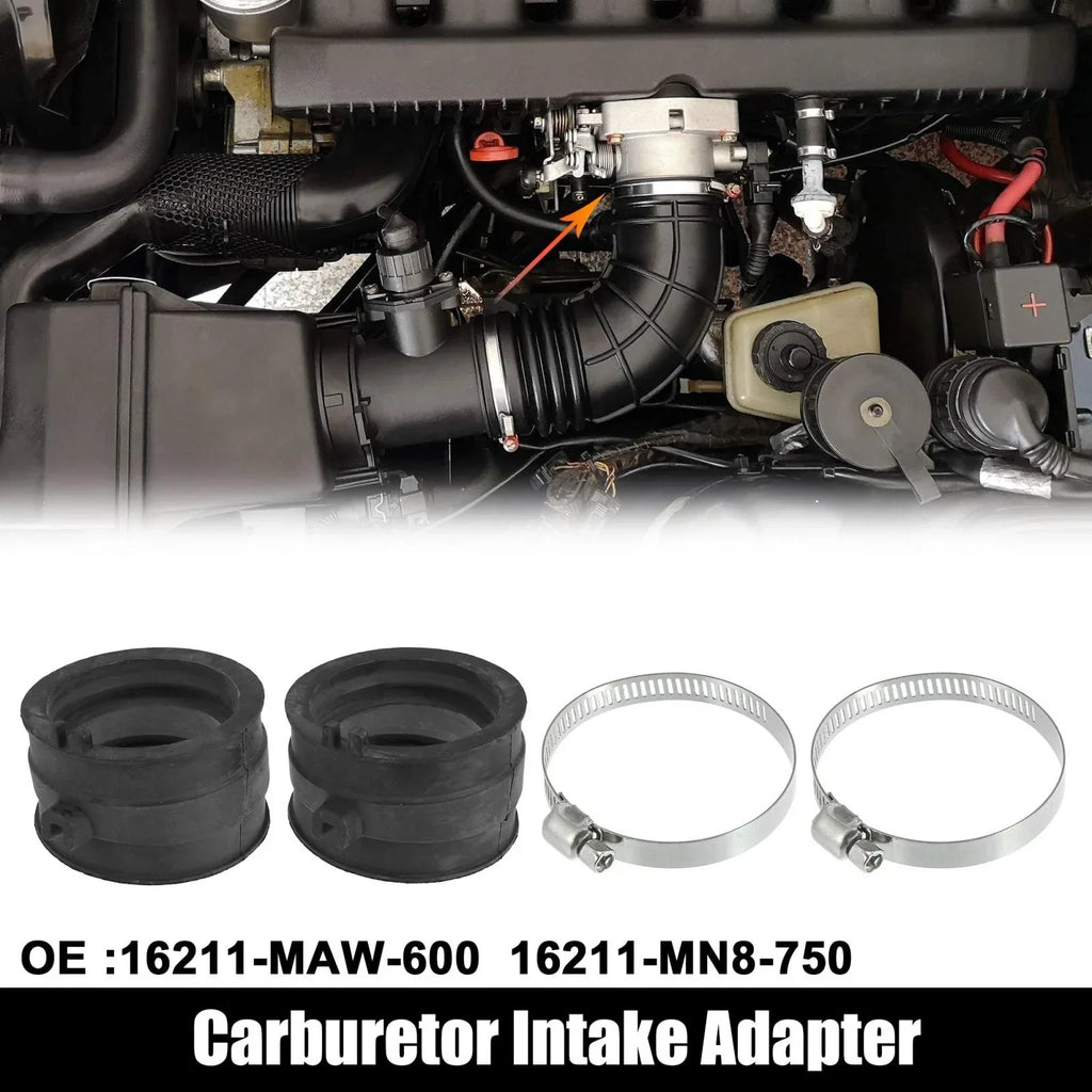2 x Carburetor Manifold Boots Adapter for Honda VT600, 750, XL600V (1988-1998)