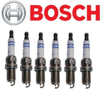 Set of 6 Bosch 9607 Iridium Spark Plugs for Audi BMW (Pre-Gapped)